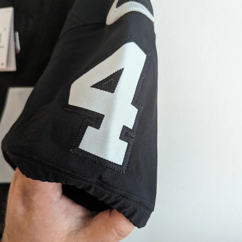 Nike On-Field Derek Carr Las Vegas Raiders Jersey #4 $350 MSRP 3XL 56 XXXL black - Picture 6 of 8
